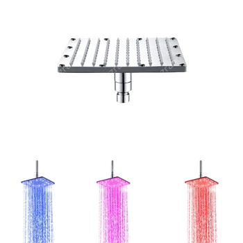 10 אינץ SS304 חומר אור מים חשמל צבע מוגבל זרם המקלחת
