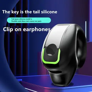 1Pc אוזן קליפ Wireless אוזניות הולכה עצם כאבים מבטל רעשים-Bluetooth תואם 5.3 אוזניות אוזניות Gaming ללבוש.