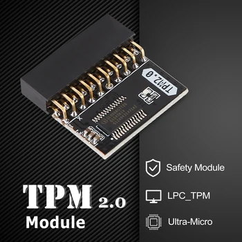 TPM 2.0 מוצפן מודול אבטחה LPC 14 18 20 פינים ללוח האם כרטיס ASUS MSI, ASROCK ג ' יגה