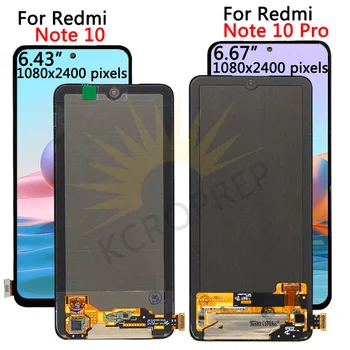 מקורי Xiaomi Redmi Note 10 Pro LCD עם מסך מגע דיגיטלית על Redmi Note10 lcd M2101K7AI, M2101K7AG תצוגת LCD
