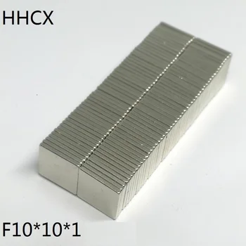 10 20 50 100PCS/LOT מגנט 10*10*1 חזק N35 NdFeB מגנט 10x10x1 בלוק חזק מגנטים ניאודימיום 10 x 10 x 1