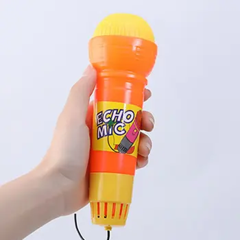 1pcs גדול אקו, מיקרופון Mic Voice Changer צעצוע מתנה מתנת יום הולדת לילדים מסיבת השיר למידה צעצועים לילדים מיקרופון צעצוע