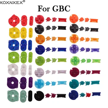 1Set גומי סיליקון מוליך כפתור & פלסטיק צבעוניים ד רפידות בי כוח על כפתורים מתחשבות עבור גיים בוי צבע GBC