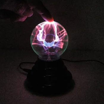 2020 כדור הפלסמה Atomosphere לילה אור מנורת לבה אספקה על ידי USB, סוללות AAA ילדים מתנה קסם ברק הוביל Lampen