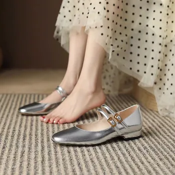 2023 חדש לנשים נעלי רטרו שטוח מרי ג ' יין בלט נעלי נשים עם עקבים נמוכים נעלי יחיד בטלן נקבה פאטוס דה Mujer