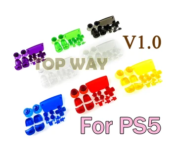 20sets על PS5 V1 בקר החלפה Gamepad ' ויסטיק טבעת המגע לכסות L1 R1 ההדק כפתור D-pad, כפתורים עבור PS5 1.0
