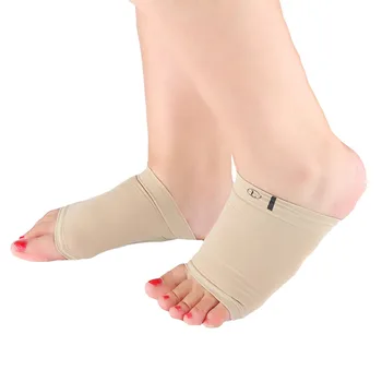 2Pcs ספורט רגל תמיכה ג ' ל סיליקון עיסוי קשת משטח שטוח לרגליים הקלה על כאב דורבן ברגל תמיכה גרביים מגן