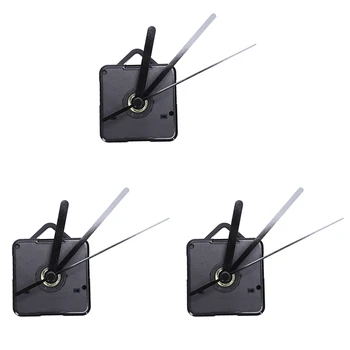 3 Pack החלפת שעון קיר חלקי תיקון המטוטלת התנועה מנגנון קוורץ שעון מנוע עם הידיים & אביזרי הערכה