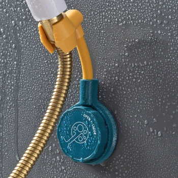 360° אוניברסלי ראש מקלחת מחזיק מתכוונן דביק הטוש סוגר אגרוף חינם חומת הר לעמוד ספא שירותים ABS חדש