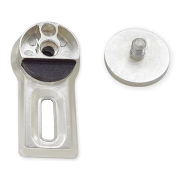 4-7mm סגסוגת אבץ מוצק עגול זכוכית מלחציים קבוע מראה קליפ קיר סוגר אבזם עם גיליון ברזל הביתה דלת השירותים חומרה