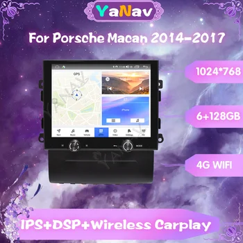 4G Carplay אוטומטי נגן מולטימדיה עבור פורשה Macan 2014-2017 אנדרואיד ניווט GPS לרכב וידאו רדיו סטריאו אלחוטית יחידה