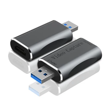 4K-HDMI כרטיס תואם USB נסיעה חינם אודיו צילום וידאו HD ללכוד המשחק הקלטה עבור המחשב OBS בהזרמה בשידור חי שידור