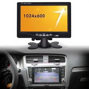 7 אינץ TFT LCD הצג קווי מצלמות רוורס מצלמת חניה המערכת עבור המכונית המראה צגים תמיכה DVD
