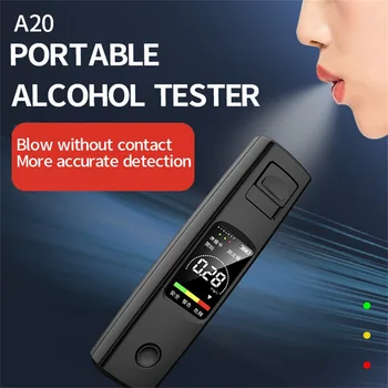 A20 אלכוהול טסטר מקצועי אלכוהול Alcotest עם תצוגת LED כפול מתג מצב אלכוהול מטר Alcool הבוחן