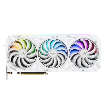 ASUS רוג ' לילית RTX3070 O8G לבן גרפיקה כרטיס המשחקים Nvidia Geforce DDR6 256bit משולש אוהד PCIE GPU 4.0X16