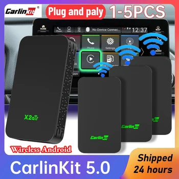 Carlinkit 2air 5.0 אלחוטית CarPlay מתאם אלחוטי אנדרואיד אוטומטי Dongle אפל מכונית משחק תיבת Wifi אוטומטי מחבר עדכון מקוון