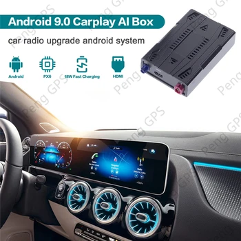 Carplay מתאם לרכב מערכת בידור אנדרואיד 9.0 עבור מרצדס בנץ אלחוטית שיקוף נגן וידאו ניווט רדיו וטלוויזיה