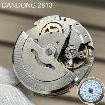 Dandong 2813 מכני תנועה יום-תאריך הכתר ב-3 שעות רמת דיוק גבוהה אוטומטי מנגנון להחליף 8215