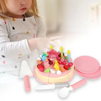 DIY חיתוך עוגת יום הולדת עוגת מוקדם חינוכי Toyseducational למידה צעצועים לילדים