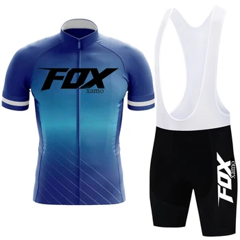 Foxxamo רכיבה על אופניים ג ' רזי סט קיץ בגדי רכיבה אופני הרים בגדים ביגוד אופניים MTB אופני רכיבה על אופניים ביגוד רכיבה על אופניים חליפה