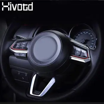 Hivotd על מאזדה CX-5 CX5 אביזרים הגה רכב לקצץ פאייטים מעגל רמקול כיסוי פנים עיצוב סטיילינג 2020-2016