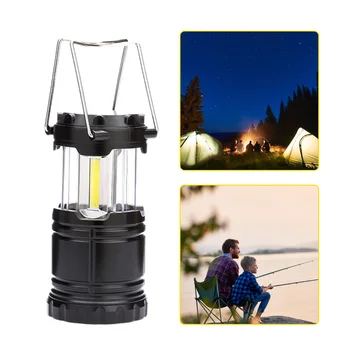 Mini 3*קלח אוהל מנורת Led ניידת פנס Telescopictorch קמפינג מנורה עמיד למים אור חירום מופעל על ידי 3*aaa עובד אור