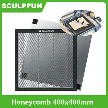 SCULPFUN חלת דבש 400x400mm שולחן עבודה לוח S10-S9 לוח פלדה פלטפורמה CO2 דיודת לייזר חרט מכונת חיתוך