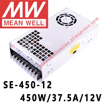 SE-450-12 מתכוון גם 450W/37.5 A/12V DC פלט יחיד אספקת חשמל meanwell חנות מקוונת