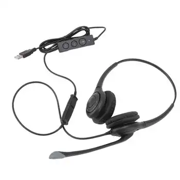 USB למחשב אוזניות מקצועיות חכם הפחתת רעש נשלף להתקשר למרכז אוזניות עבור המחשב הנייד