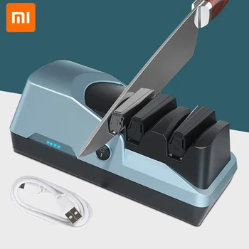 Xiaomi USB Rechargable משחיז הסכינים חשמלי מקצועי מחדד אבן אוטומטי טחינה סכינים משחיז מטבח