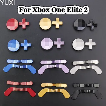YUXI 1Set Gamepad להחליף האגודל אוחז אנלוגי עבור אחד Xbox Elite Series מתכת הכפות עבור אחד Xbox Elite 2 חלקים ההדק כפתור