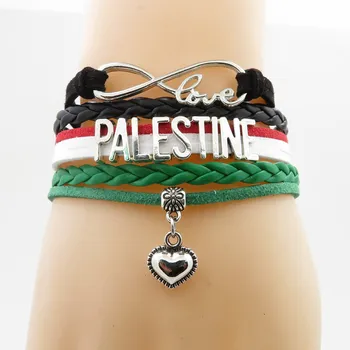אוהב פלסטין צמיד אופנה פלסטין נשים וגברים צמידים תכשיטים ידידות השנה