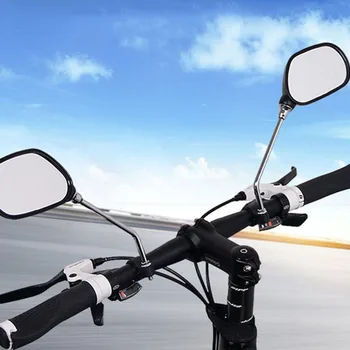 אופניים רפלקטור מראה אביזרי שונה רכיבים אוניברסלית לאופניים אופנועים הכידון החלק הקדמי מראות אחוריות