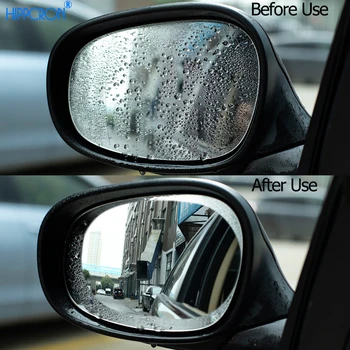 אנטי ערפל הרכב מדבקה לרכב מראה חלון סרט ברור המכונית מראה אחורית סרט מגן עמיד למים 2 מחשבים/סט