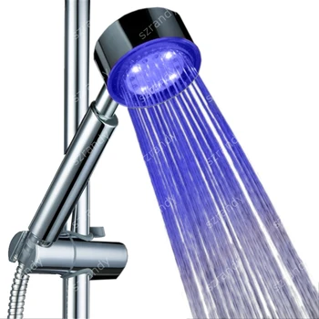 אנרגיה הידרו-אלקטרית שירותים יחיד צבע כחול ומקלחת עיסוי ראש המברשת ללא תיבת צבע 8008-A17