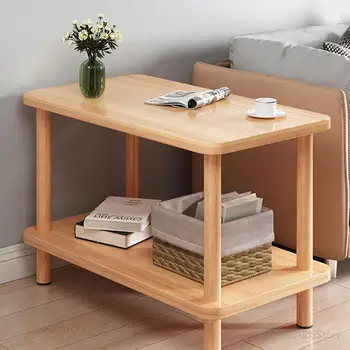 אסתטי משובח מדף אחסון, שולחן צד קטן יוקרה מעץ מרכז שולחן קפה נורדי השינה Esstische ריהוט מינימליסטי