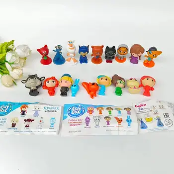 אקראי סגנון הדמות חתול כלב הנסיכה cartoo nanimal בובה מצוירת כפתור ביצה מודל בובה צעצועים לילדים מתנה