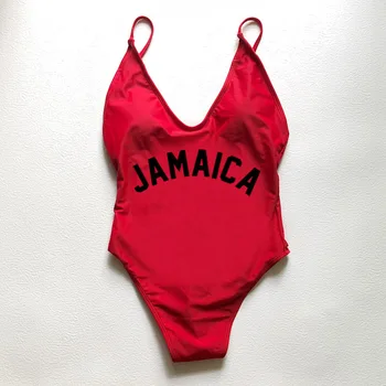 בגדי ים נשים 2023 סקסי מרופד חתיכה אחת של בגדי ים ג ' מייקה מכתב בגד ים האישה monokini Beachwear maillots דה ביין פאטאל