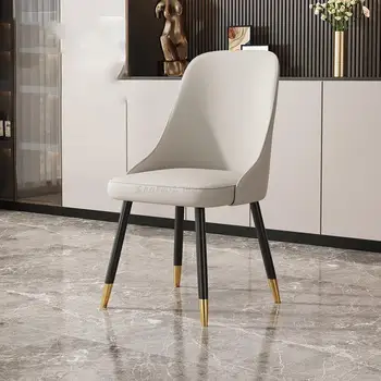 גבוהה נורדי כסאות אוכל מעצב באיכות גבוהה הרצפה בחדר האוכל הכיסא נייטרלי טרקלין Cadeiras דה בג קישוט