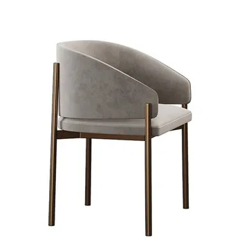 הזרוע Office Mobile כסאות אוכל נורדי כורסת מתכת, כסאות אוכל מודרניים הסלון Sillas Comedores מרפסת ריהוט
