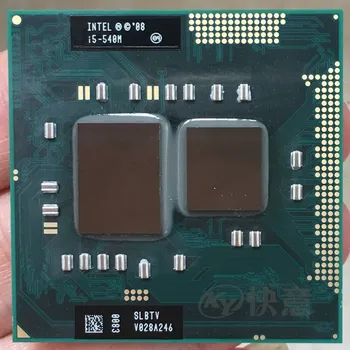 המקורי של אינטל מעבד מחשב נייד i5-540M מעבד 3M Cache 2.53 GHz כדי 3.066 GHz i5 540M PGA988 מעבד תואם HM57 HM55 QM57