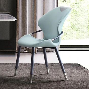 המשרד מינימליסטי נורדי האוכל כיסא מודרני יוקרתי מסעדה נוחות מעצבים מזדמנים תה כסא נוח בבית רהיטים WKDC