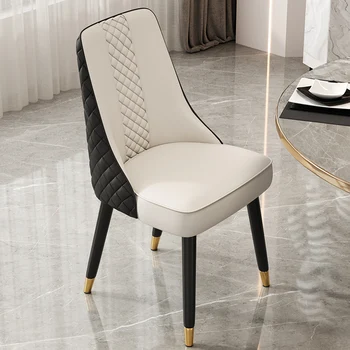הסלון בבית האוכל הכיסא יוקרה מודרנית המחשב מתכת גבוהה הכיסא מעצב נוח להירגע נוח טרקלינים עיצוב הבית