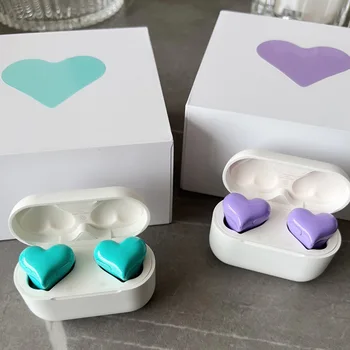 חדש Heartbuds Wireless אוזניות TWS אוזניות אוזניות Bluetooth לב ניצנים נשים אופנה משחקים התלמיד אוזניות ילדה מתנה