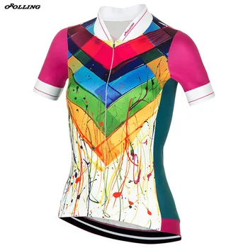 חדש לנשים צבעים קלאסית צוות רכיבה על אופניים ג ' רזי אישית כביש הר הגזע העליון OROLLING