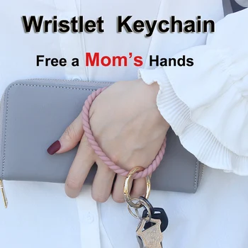 חינם אמא של הידיים מסוגננות Wristlet מחזיק המפתחות מנופחים מחזיקי מפתחות גדול או סיליקון Keyrings גדול מחזיק מפתחות מתנות לנשים