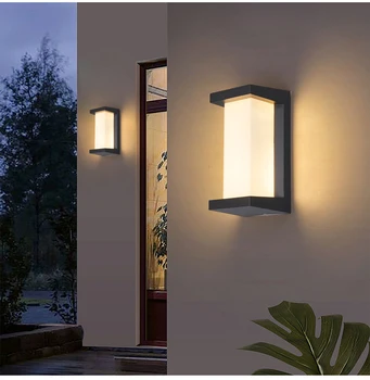 חיצוני LED מנורת קיר IP65 עמיד למים מתאים מרפסת, מסדרון, מרפסת, חצר נוף גופי תאורה