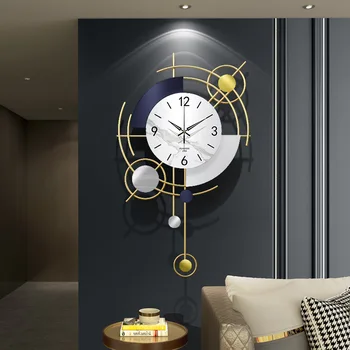 יצירתית מודרנית שקטה שעון הלווין להקיף את שעון הקיר