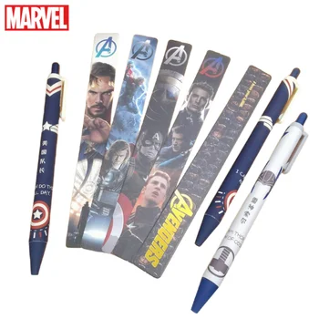 מארוול איירון-מן, ספיידרמן, קפטן אמריקה, ת 'ור אנימה היקפי קריקטורה ג' ל עט כתיבה עיוורת תיבת יצירתי להפתיע את קופסת מתנה