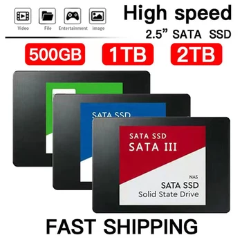 מהר SATA SSD 2.5 Inch במהירות גבוהה 480GB SSD 500GB HD 1TB פנימי SSD 2TB כונן מצב מוצק עבור מחשב נייד SSD המחברת